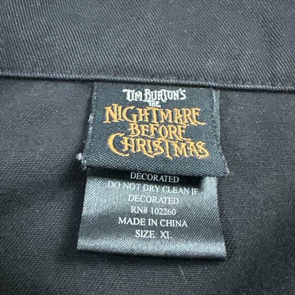 Vintage Hot Topic Y2K Nightmare Before Christmas Adults Full Zip Jacket Sz XL - Picture 7 of 13
